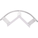 Kratos Überfahrbarer Eck - Zwischenhalter mit 90° Winkel (für Wand) für horizontale Anschlageinrichtung KS - Line (KS 4000) - Gerüstexpress.de