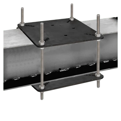 Kratos Verzinkte Stahlplatten zum Klemmen mittels Konterplatte (80 - 150 mm) - Gerüstexpress.de