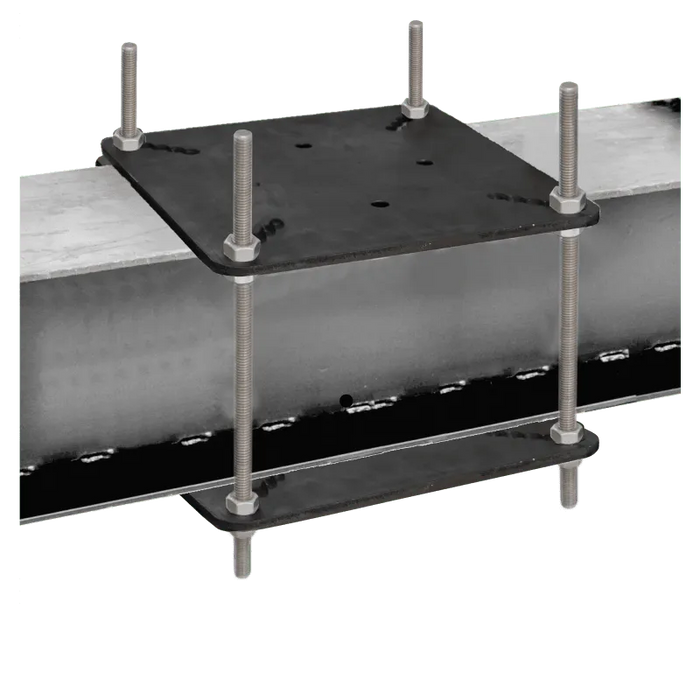 Kratos Verzinkte Stahlplatten zum Klemmen mittels Konterplatte (80 - 150 mm) - Gerüstexpress.de