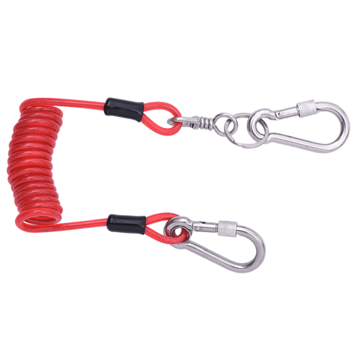 Kratos Werkzeug - Spiralband mit integrierten Karabinern zum Verbinden von Werkzeugen mit einer Werkzeughalteöset am Auffanggurt oder am - Gerüstexpress.de