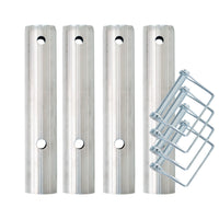 Accouplements pour échafaudage mobile + 4 clips de sécurité