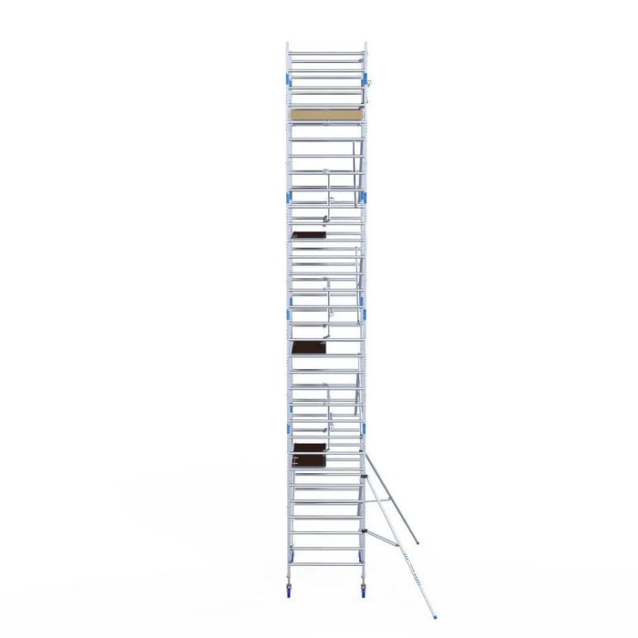 Rollgerüst Alumexx Extra 135x190 10,2m Arbeitshöhe an der Fassade - Gerüstexpress.de