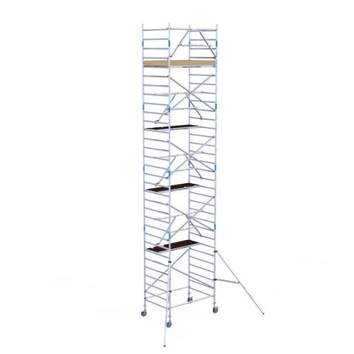 Rollgerüst Alumexx Extra 135x190 10,2m Arbeitshöhe an der Fassade - Gerüstexpress.de