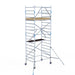 Rollgerüst Alumexx Extra 135x190 6,2m Arbeitshöhe an der Fassade - Gerüstexpress.de