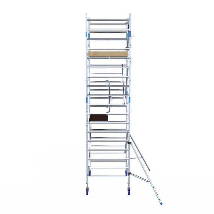 Rollgerüst Alumexx Extra 135x190 6,2m Arbeitshöhe an der Fassade - Gerüstexpress.de