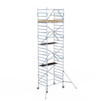 Rollgerüst Alumexx Extra 135x190 8,2m Arbeitshöhe an der Fassade