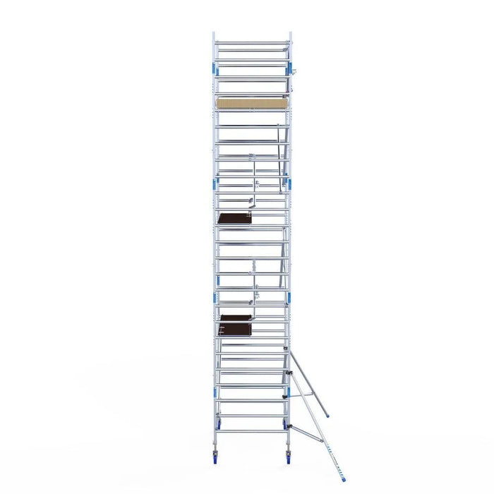 Rollgerüst Alumexx Extra 135x190 8,2m Arbeitshöhe an der Fassade - Gerüstexpress.de
