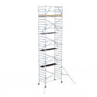 Rollgerüst Alumexx Extra 135x250 10,2m Arbeitshöhe an der Fassade