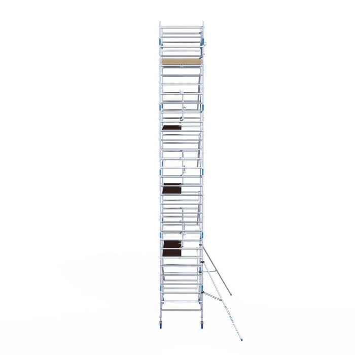 Rollgerüst Alumexx Extra 135x250 10,2m Arbeitshöhe an der Fassade - Gerüstexpress.de