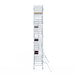 Rollgerüst Alumexx Extra 135x250 10,2m Arbeitshöhe an der Fassade - Gerüstexpress.de