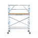 Rollgerüst Alumexx Extra 135x250 4,2m Arbeitshöhe an der Fassade - Gerüstexpress.de