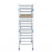 Rollgerüst Alumexx Extra 135x250 5,2m Arbeitshöhe an der Fassade - Gerüstexpress.de