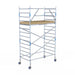 Rollgerüst Alumexx Extra 135x250 5,2m Arbeitshöhe an der Fassade - Gerüstexpress.de