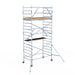Rollgerüst Alumexx Extra 135x250 6,2m Arbeitshöhe an der Fassade - Gerüstexpress.de