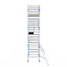 Rollgerüst Alumexx Extra 135x250 7,2m Arbeitshöhe an der Fassade - Gerüstexpress.de