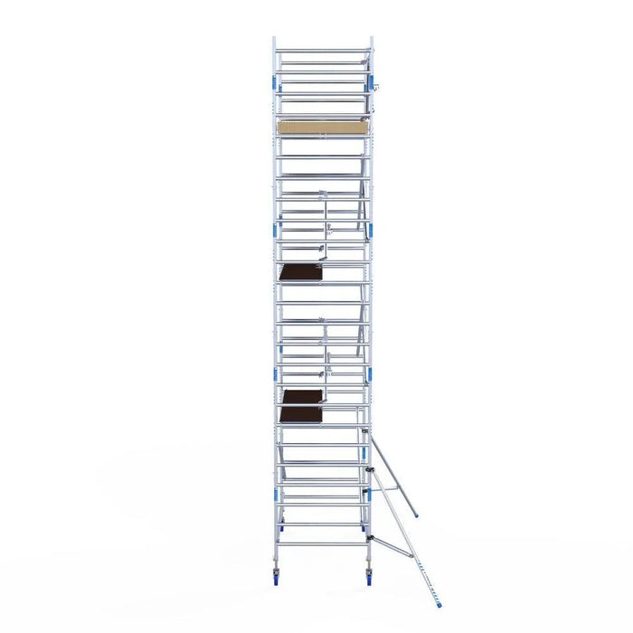 Rollgerüst Alumexx Extra 135x250 8,2m Arbeitshöhe an der Fassade - Gerüstexpress.de