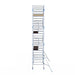 Rollgerüst Alumexx Extra 135x250 8,2m Arbeitshöhe an der Fassade - Gerüstexpress.de