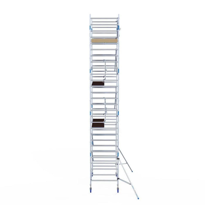 Rollgerüst Alumexx Extra 135x250 9,2m Arbeitshöhe an der Fassade - Gerüstexpress.de
