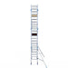 Rollgerüst Alumexx Extra 75x190 7,2m Arbeitshöhe an der Fassade - Gerüstexpress.de