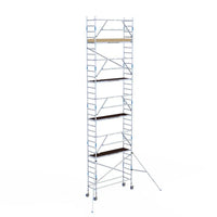 Rollgerüst Alumexx Extra 75x250 10,2m Arbeitshöhe an der Fassade