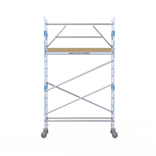 Rollgerüst Alumexx Extra 75x250 5,2m Arbeitshöhe an der Fassade - Gerüstexpress.de