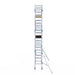 Rollgerüst Alumexx Extra 75x250 7,2m Arbeitshöhe an der Fassade - Gerüstexpress.de