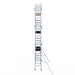 Rollgerüst Alumexx Extra 75x250 8,2m Arbeitshöhe an der Fassade - Gerüstexpress.de