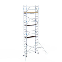 Rollgerüst Alumexx Extra 75x250 9,2m Arbeitshöhe an der Fassade