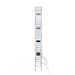 Rollgerüst Alumexx Extra 90x190 10,2m Arbeitshöhe an der Fassade - Gerüstexpress.de