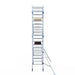 Rollgerüst Alumexx Extra 90x190 6,2m Arbeitshöhe an der Fassade - Gerüstexpress.de
