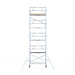 Rollgerüst Alumexx Extra 90x250 10,2m Arbeitshöhe an der Fassade - Gerüstexpress.de