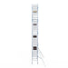 Rollgerüst Alumexx Extra 90x250 10,2m Arbeitshöhe an der Fassade - Gerüstexpress.de