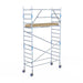Rollgerüst Alumexx Extra 90x250 5,2m Arbeitshöhe an der Fassade - Gerüstexpress.de
