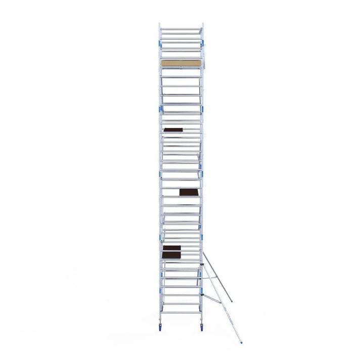 Rollgerüst Alumexx Light 135x190 10,2m Arbeitshöhe an der Fassade - Gerüstexpress.de