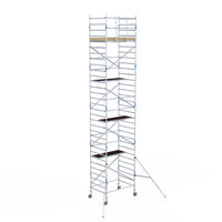 Rollgerüst Alumexx Light 135x190 10,2m Arbeitshöhe an der Fassade