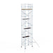 Rollgerüst Alumexx Light 135x190 10,2m Arbeitshöhe an der Fassade - Gerüstexpress.de