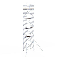 Rollgerüst Alumexx Light 135x190 11,2m Arbeitshöhe an der Fassade