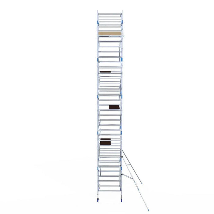 Rollgerüst Alumexx Light 135x190 11,2m Arbeitshöhe an der Fassade - Gerüstexpress.de