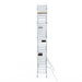 Rollgerüst Alumexx Light 135x190 11,2m Arbeitshöhe an der Fassade - Gerüstexpress.de