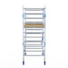Rollgerüst Alumexx Light 135x190 4,2m Arbeitshöhe an der Fassade - Gerüstexpress.de