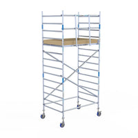 Rollgerüst Alumexx Light 135x190 5,2m Arbeitshöhe an der Fassade
