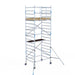 Rollgerüst Alumexx Light 135x190 6,2m Arbeitshöhe an der Fassade - Gerüstexpress.de
