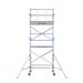 Rollgerüst Alumexx Light 135x190 6,2m Arbeitshöhe an der Fassade - Gerüstexpress.de
