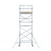 Rollgerüst Alumexx Light 135x190 7,2m Arbeitshöhe an der Fassade - Gerüstexpress.de