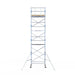 Rollgerüst Alumexx Light 135x190 9,2m Arbeitshöhe an der Fassade - Gerüstexpress.de