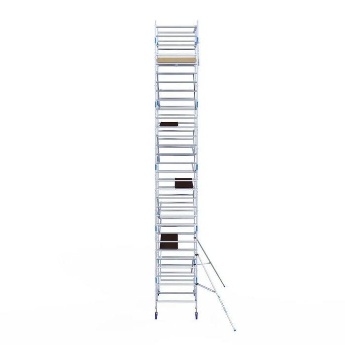 Rollgerüst Alumexx Light 135x250 10,2m Arbeitshöhe an der Fassade - Gerüstexpress.de
