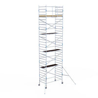 Rollgerüst Alumexx Light 135x250 10,2m Arbeitshöhe an der Fassade
