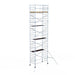 Rollgerüst Alumexx Light 135x250 10,2m Arbeitshöhe an der Fassade - Gerüstexpress.de