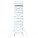 Rollgerüst Alumexx Light 135x250 11,2m Arbeitshöhe an der Fassade - Gerüstexpress.de