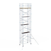 Rollgerüst Alumexx Light 135x250 11,2m Arbeitshöhe an der Fassade